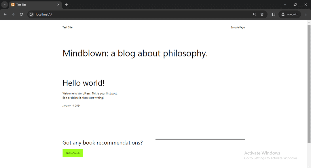 WordPress websites